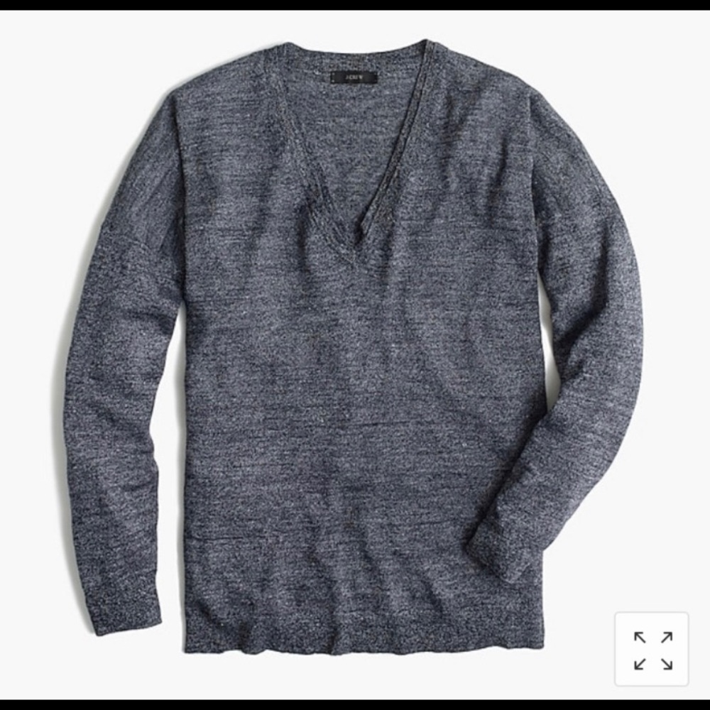 J. Crew Merino Linen V-neck Sweater